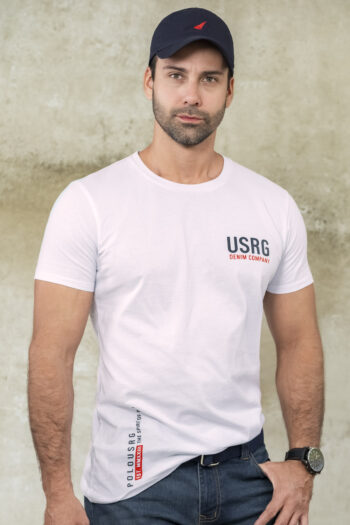 Camiseta Usrg Denim Company Regular Fit - Blanco, XLG