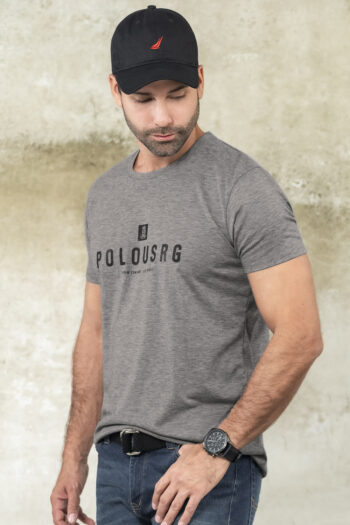 Camiseta Usrg Crown Regular Fit - Gris Jasped Oscuro, XLG