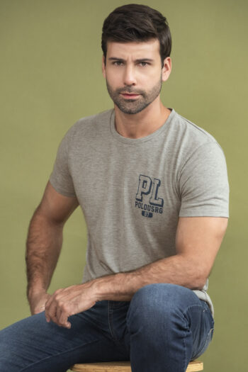 Camiseta PL87 Regular Fit - Gris Jasped Claro, XLG