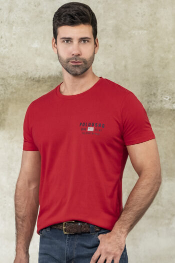Camiseta PL87 Flag Regular Fit - Rojo, XLG