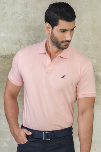 Polo Maritime Ocean - Pique Stretch - Rosado, XL