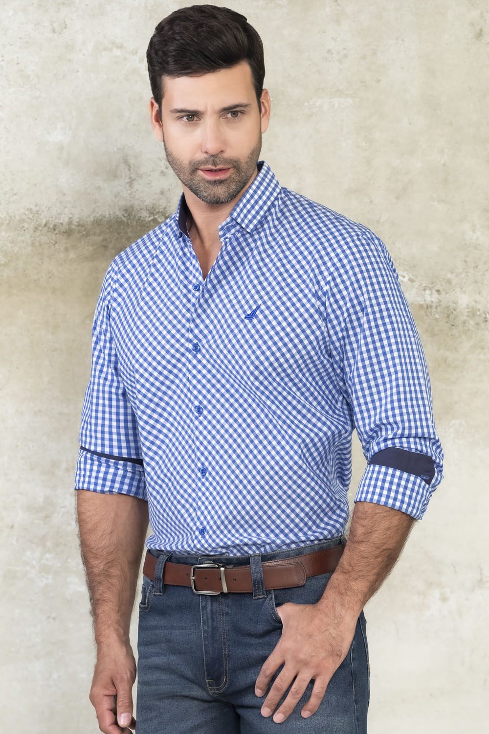 Camisa Long Island Cuadros - Slim Fit