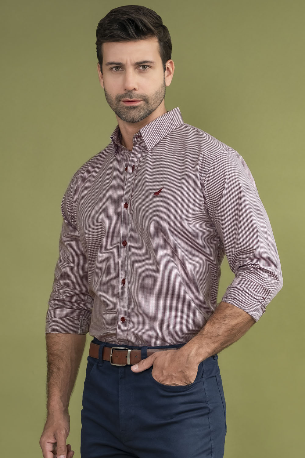 Camisa Nantucket Cuadros - Modern Fit - Poplin