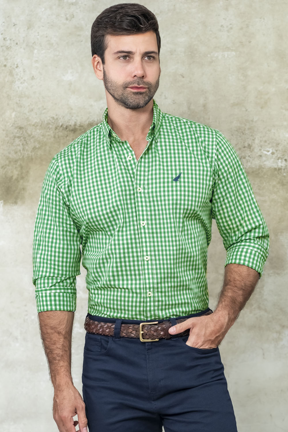 Camisa Nantucket Cuadros - Modern Fit - Poplin